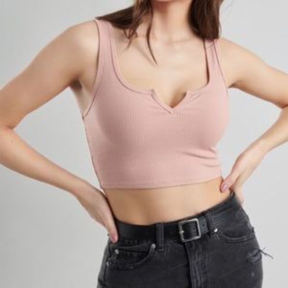 Pink Front Notch Tank